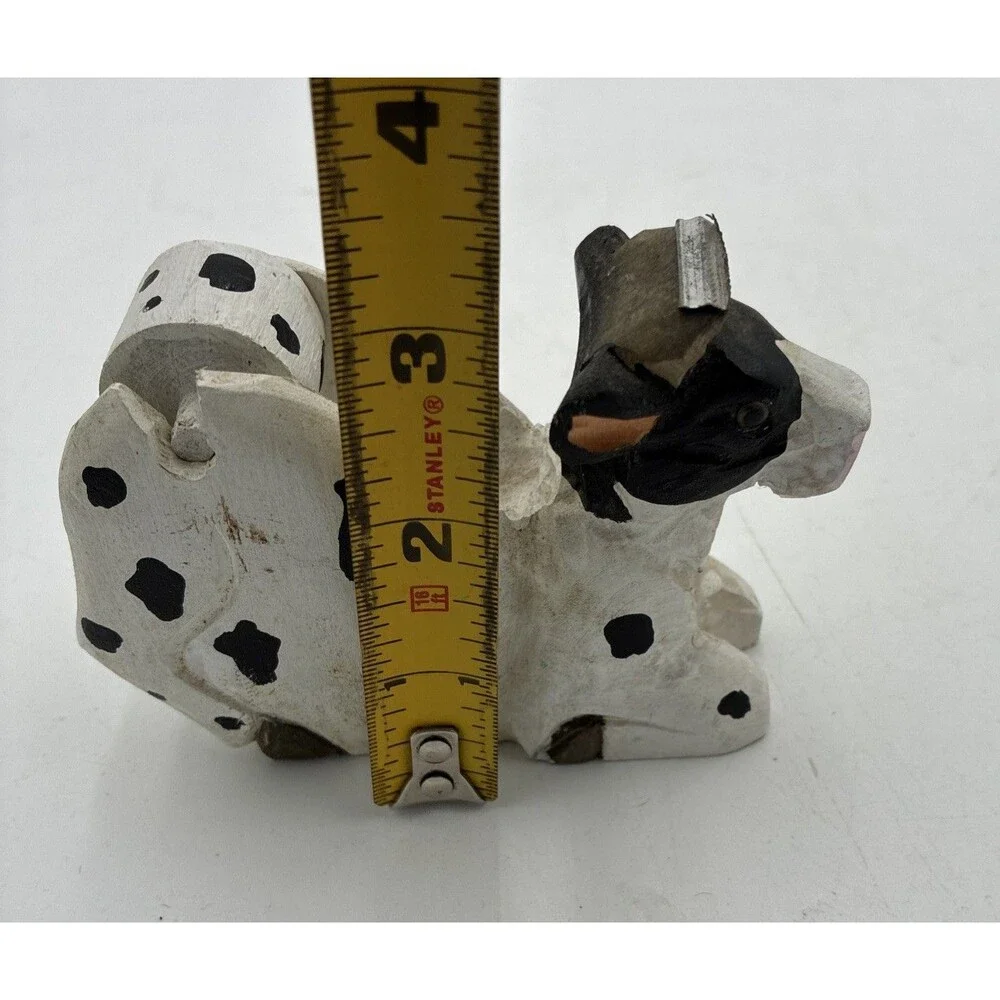 cow head shape Tape Dispenser desk top wood carving